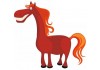 Sticker Cheval brun