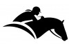 Sticker cheval de course