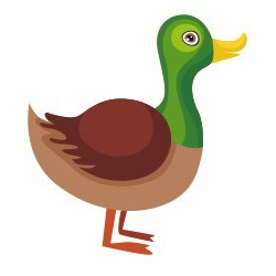 Sticker enfant Canard