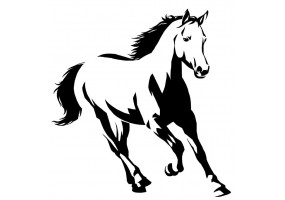 Sticker Chevaux en course