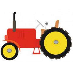 Sticker enfant Tracteur