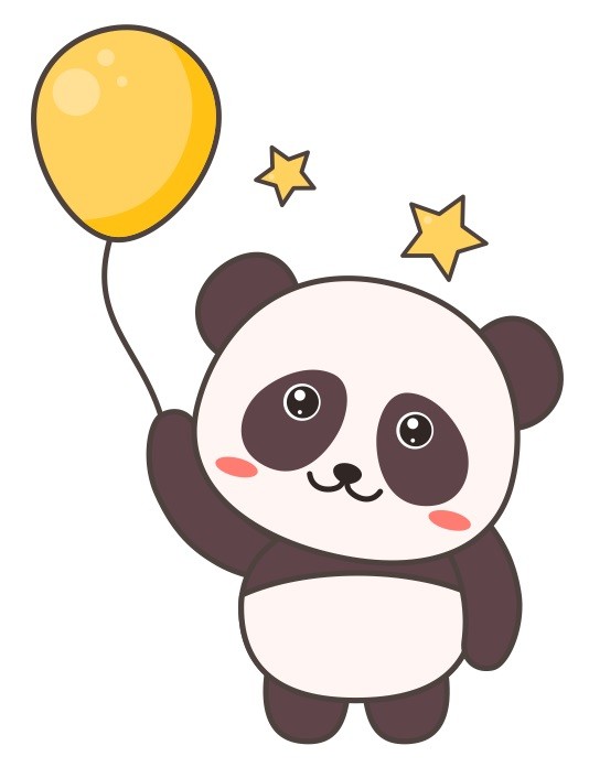Stickers Muraux Panda Deco Chambre Bebe
