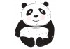 Sticker Panda gros adulte