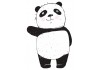 Sticker Panda fait stop