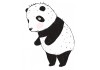 Sticker Panda se baisse