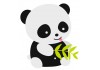 Sticker Panda feuille bambou