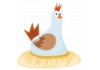 Sticker enfant Poule