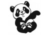 Sticker Panda chatouille