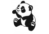 Sticker Panda assis