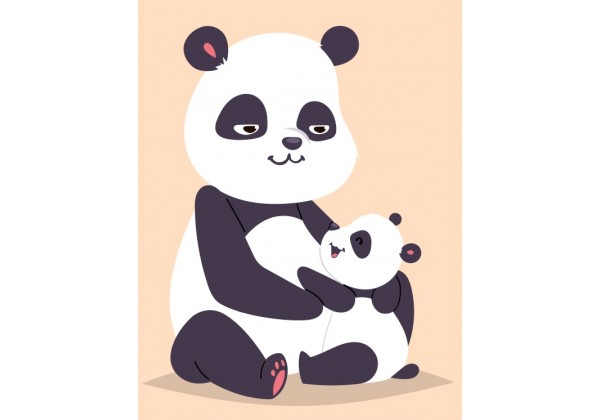 Stickers Muraux Panda Deco Chambre Bebe