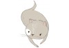 Sticker Chaton dort