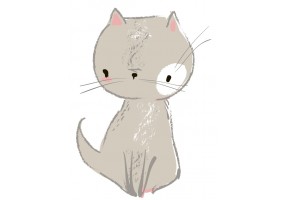 Sticker Chaton patiente