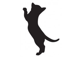 Sticker Chaton saute sur meuble