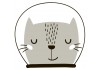 Sticker Chat gris astronaute