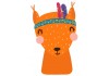 Sticker Chien renard indien