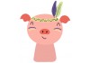 Sticker cochon indien