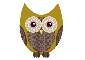 Sticker Chouette deco fille