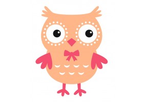 Sticker mural petit Hibou