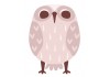 Sticker Hibou pastel