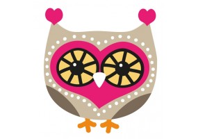 Sticker Hibou hypnotise