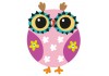 Sticker Hibou a lunette