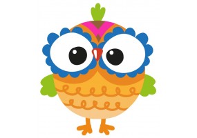 Sticker Hibou rigolo