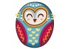 Sticker Hibou rond