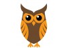 Sticker Hibou vieux