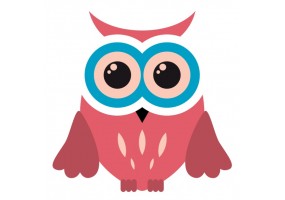 Autocollants muraux Hibou chambre bebe