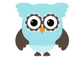 Stickers Hibou chambre deco