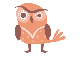 Sticker Hibou curieux