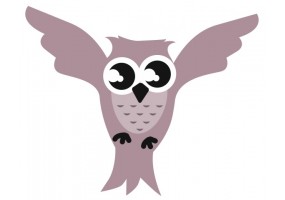 Sticker Hibou prend envol