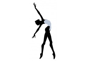 Sticker noir Danseuse Etoile