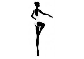 Sticker Danseuse Etoile silhouette