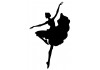 Sticker Danseuse grande robe