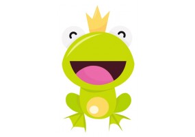 Stickers muraux grenouille rigolotte