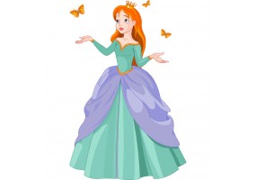 Sticker belle Princesse