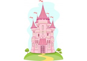 Sticker Château pays des merveilles