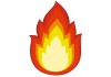 Sticker flamme simple