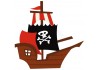 Sticker mural bateau de Pirate
