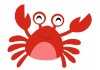 Sticker crabe deco chambre