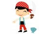 Sticker Pirate deco enfant