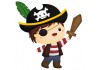 Sticker Pirate enfant mural