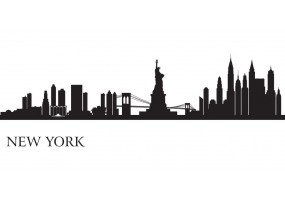 Sticker Skyline New York geant
