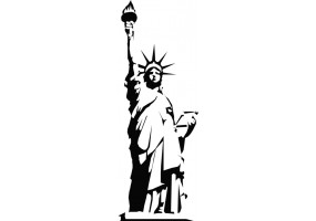 Autocollant statue liberte