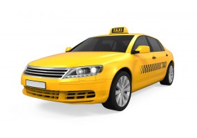 Sticker taxi jaune