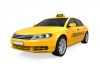 Sticker taxi jaune