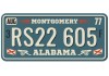 Sticker plaque immatriculation amerique