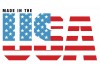 Sticker USA avec drapeau