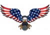 Sticker aigle americain